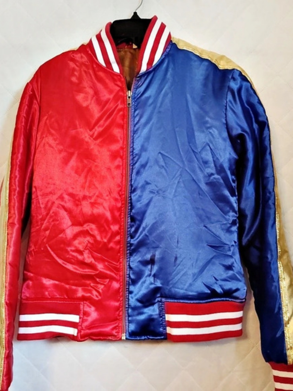 DC Comics Suicide Squad Harley Quinn Property of Joker Satin Bomber Jacket